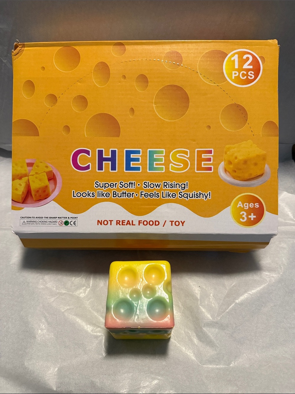 Super Soft CHEESE Squishy Toy TIE DYE Bundle 2/$5